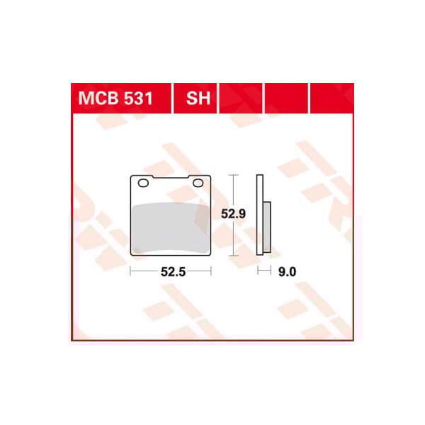 TRW Plaquettes de frein MCB531SH Sinter street
