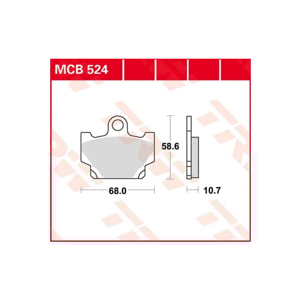 TRW Plaquettes de frein MCB524 Allround organique