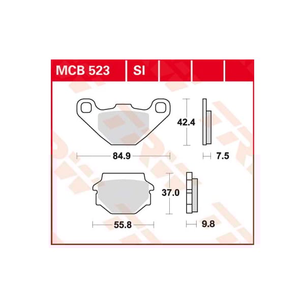TRW Plaquettes de frein MCB523 Allround organique