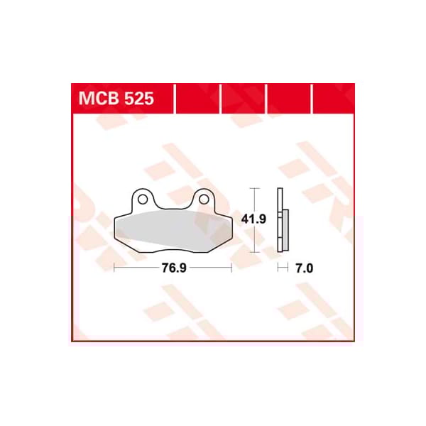 TRW Brake pads MCB525 Allround organic