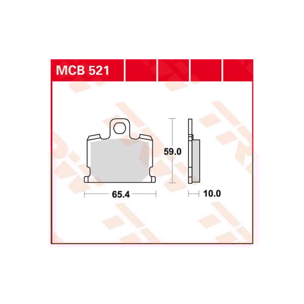 TRW Plaquettes de frein MCB521 Allround organique