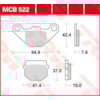 TRW Plaquettes de frein MCB522 Allround organique