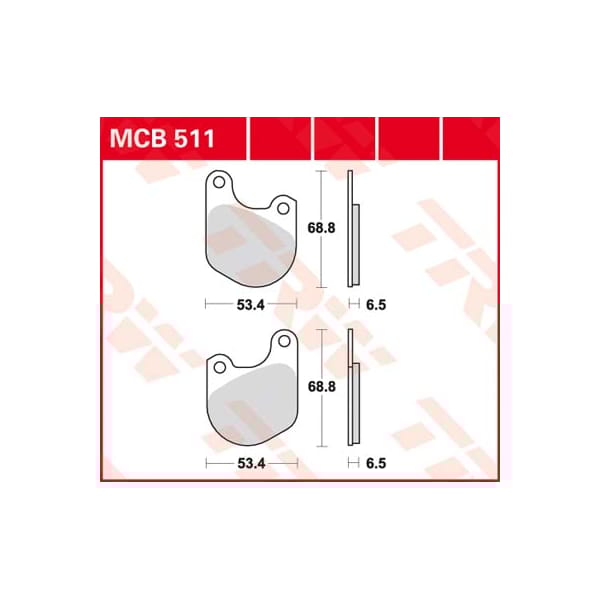 TRW Plaquettes de frein MCB511 Allround organique