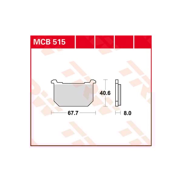 TRW Plaquettes de frein MCB515 Allround organique