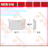 TRW Brake pads MCB516 Allround organic
