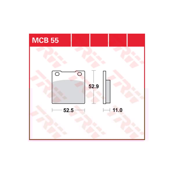 TRW Brake pads MCB55 Allround organic