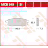 TRW Plaquettes de frein MCB549 Allround organique