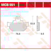 TRW Brake pads MCB551 Allround organic