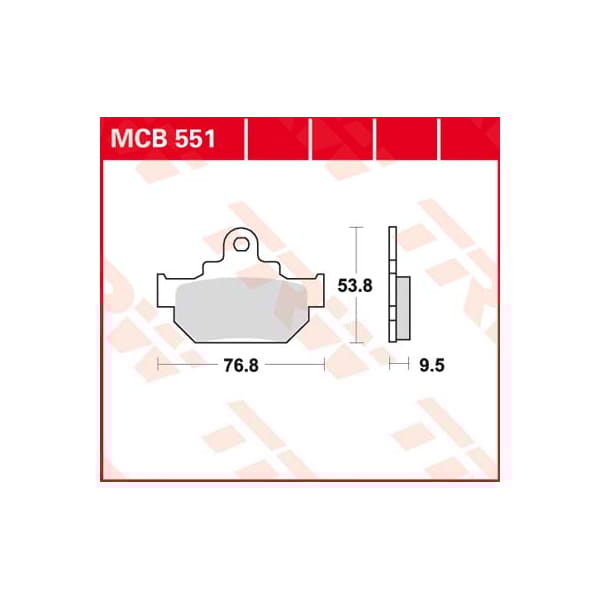 TRW Plaquettes de frein MCB551 Allround organique
