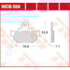 TRW Plaquettes de frein MCB550 Allround organique