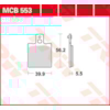TRW Plaquettes de frein MCB553 Allround organique