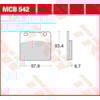 TRW Brake pads MCB542 Allround organic