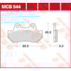 TRW Brake pads MCB544 Allround organic