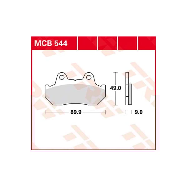 TRW Brake pads MCB544 Allround organic
