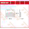 TRW Brake pads MCB547 Allround organic