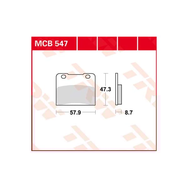 TRW Remblokken MCB547 Allround organisch