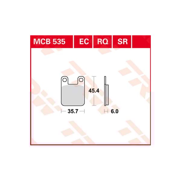 TRW Brake pads MCB535 Allround organic