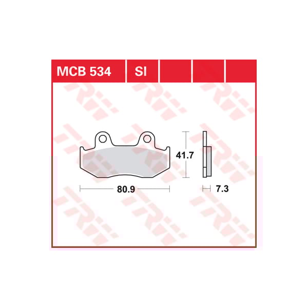 TRW Plaquettes de frein MCB534SI Sinter offroad