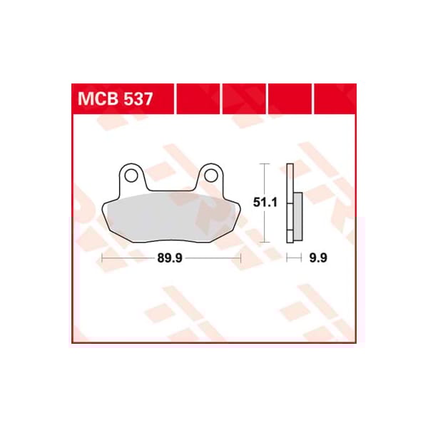 TRW Plaquettes de frein MCB537 Allround organique
