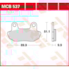 TRW Remblokken MCB537 Allround organisch