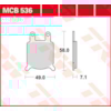 TRW Plaquettes de frein MCB536 Allround organique