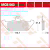 TRW Plaquettes de frein MCB563 Allround organique