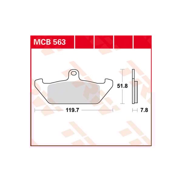 TRW Plaquettes de frein MCB563 Allround organique
