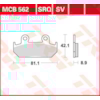 TRW Brake pads MCB562SV Sinter street