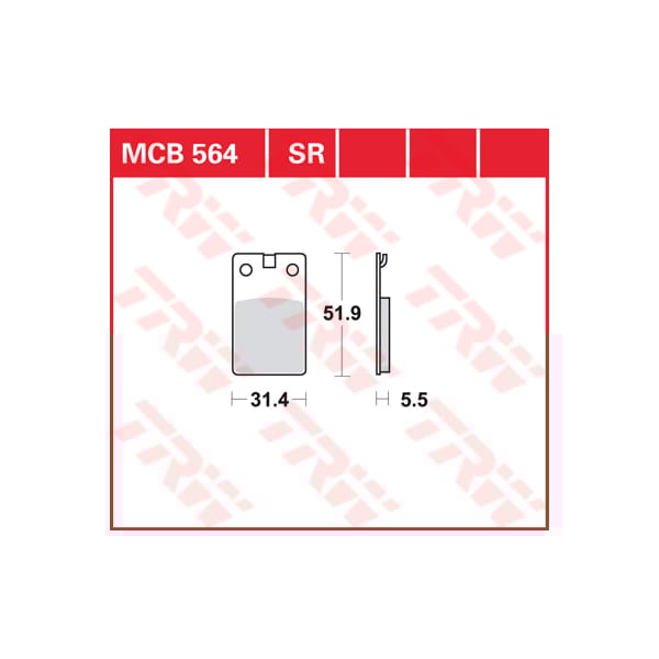TRW Plaquettes de frein MCB564SR Sinter road