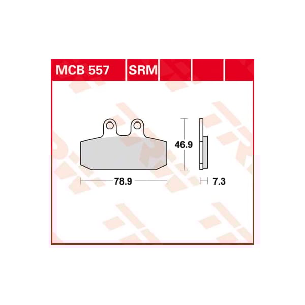 TRW Remblokken MCB557 Allround organisch