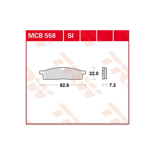 TRW Plaquettes de frein MCB558 Allround organique