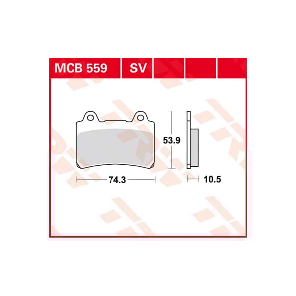 TRW Plaquettes de frein MCB559SV Sinter street