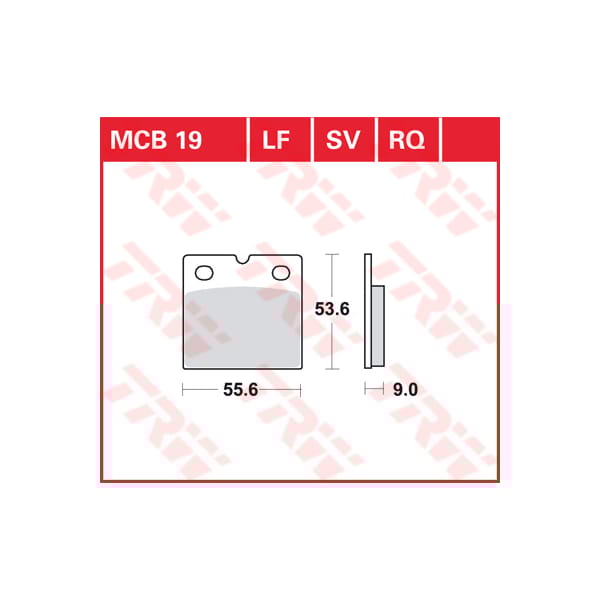 TRW Brake pads MCB19RQ Carbon