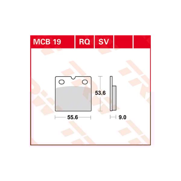 TRW Brake pads MCB19 Allround organic