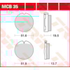 TRW Brake pads MCB35 Allround organic