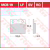 TRW Plaquettes de frein MCB19SV Sinter street