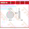 TRW Brake pads MCB44 Allround organic