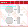 TRW Plaquettes de frein MCB79 Allround organique