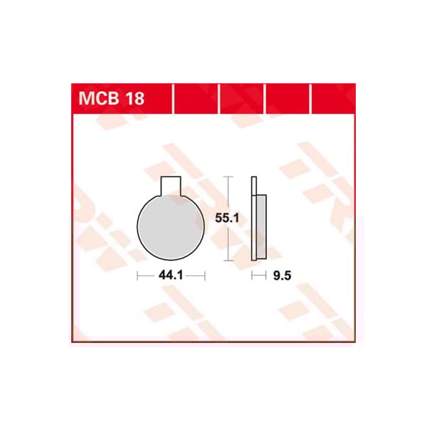 TRW Remblokken MCB18 Allround organisch