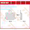 TRW Brake pads MCB507 Allround organic