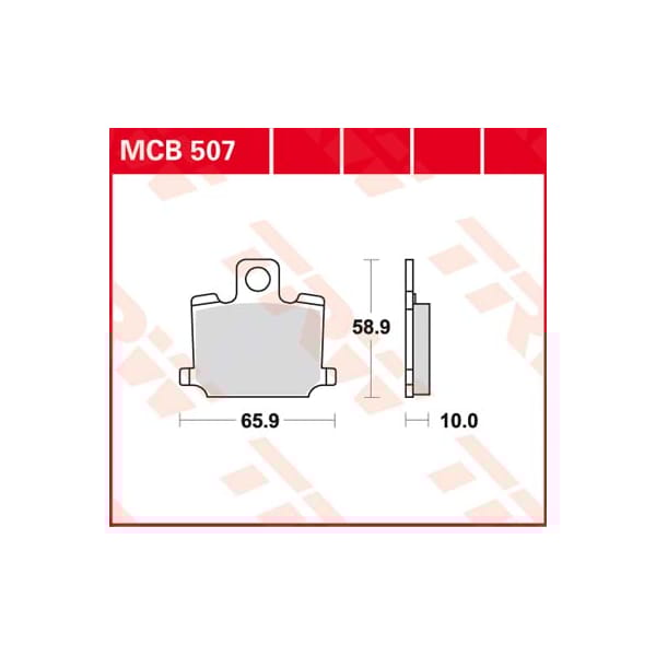 TRW Plaquettes de frein MCB507 Allround organique