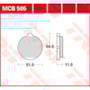 TRW Brake pads MCB505 Allround organic