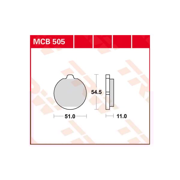 TRW Plaquettes de frein MCB505 Allround organique