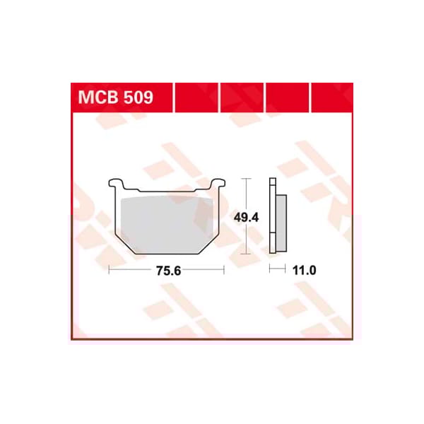 TRW Plaquettes de frein MCB509 Allround organique