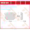 TRW Brake pads MCB501 Allround organic