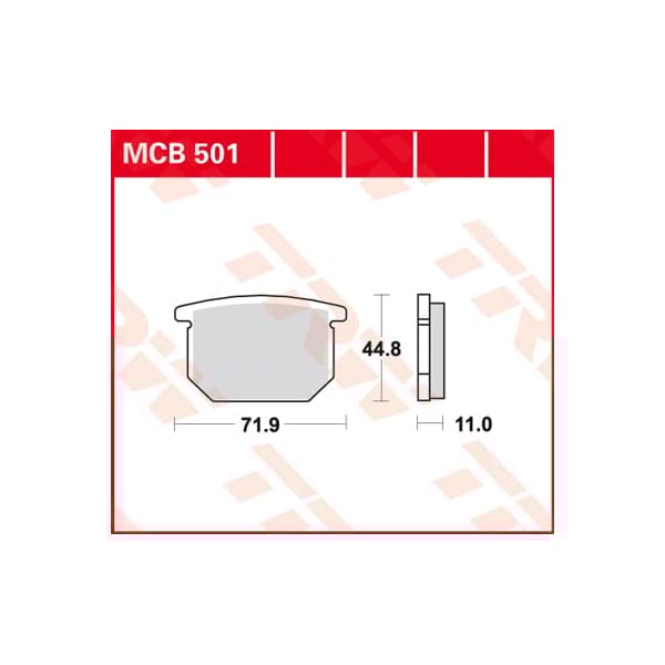 TRW Plaquettes de frein MCB501 Allround organique