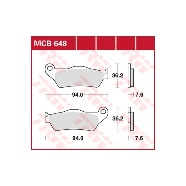 TRW Brake pads MCB648RSI Sinter competitive offroad