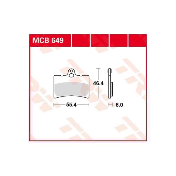 TRW Brake pads MCB649 Allround organic