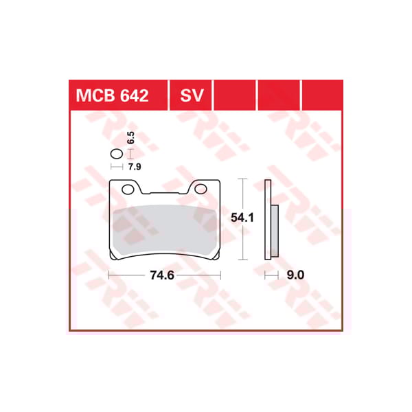 TRW Brake pads MCB642SV Sinter street