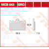 TRW Brake pads MCB643 Allround organic